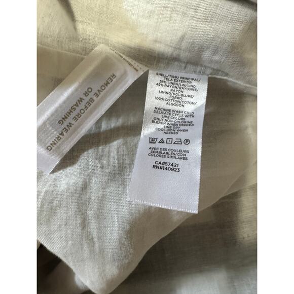 Loft | Black White Gingham Plaid Cotton Button Puff Sleeve Dress | Size 12T - Picture 14 of 14